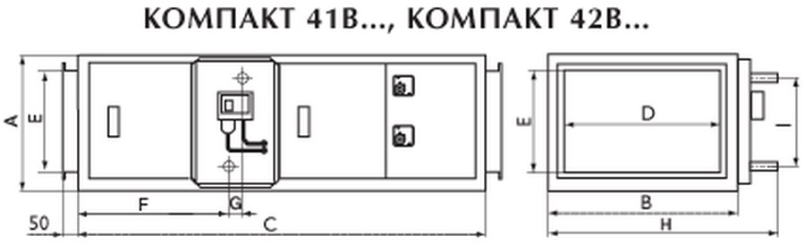 Приточные установки Компакт 412B4 EC1